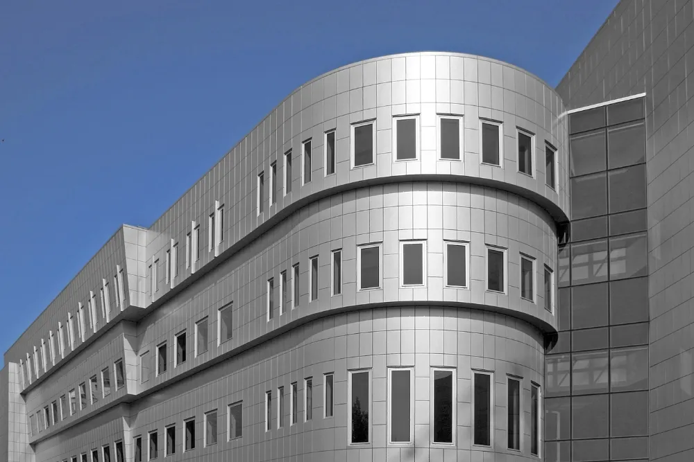 Aluminium building facade