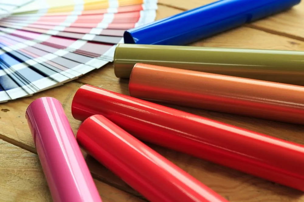 Colour options for aluminium